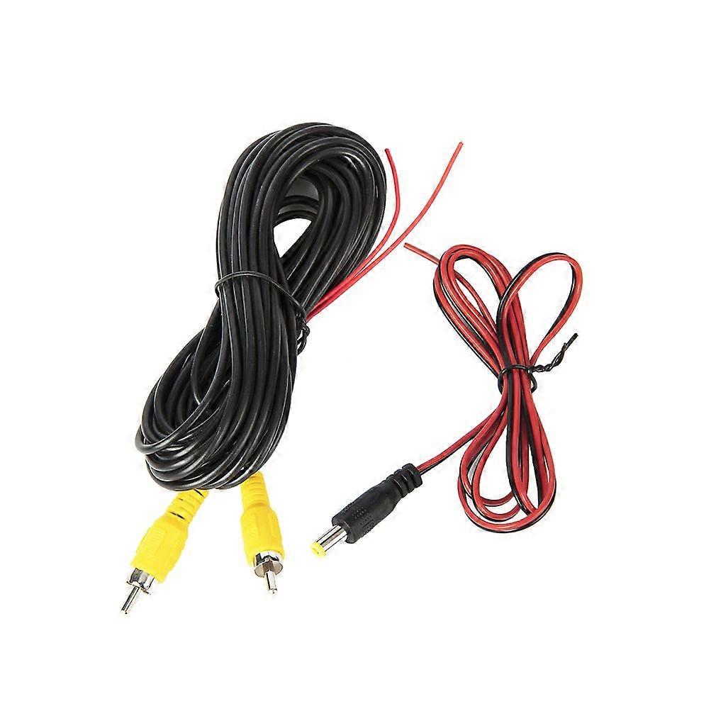 Reverse Camera Video Cable For Car Rear View Universal Parking Extension 6m Wire Match Multimedia Monitoring With Power Cable