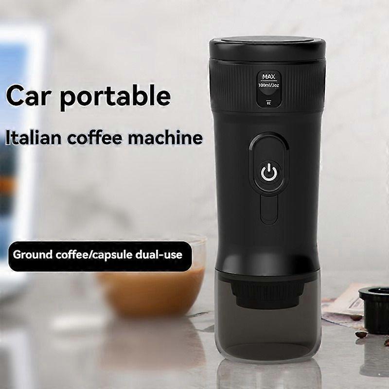 Car Coffee Espresso Maker Portable Coffee Maker 2 in 1 Small Travel Espresso Machine Heating Extraction for RV