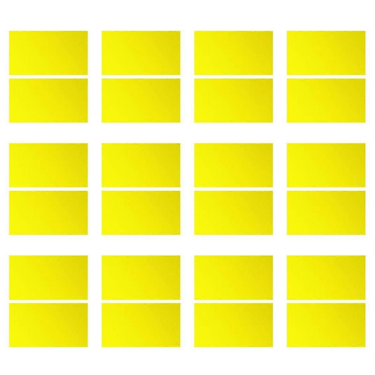 Laser Engraving Yellow ABS Double Color Plastic Sheet, 11.8x6.49x0.05 Inch Materials Double Color P