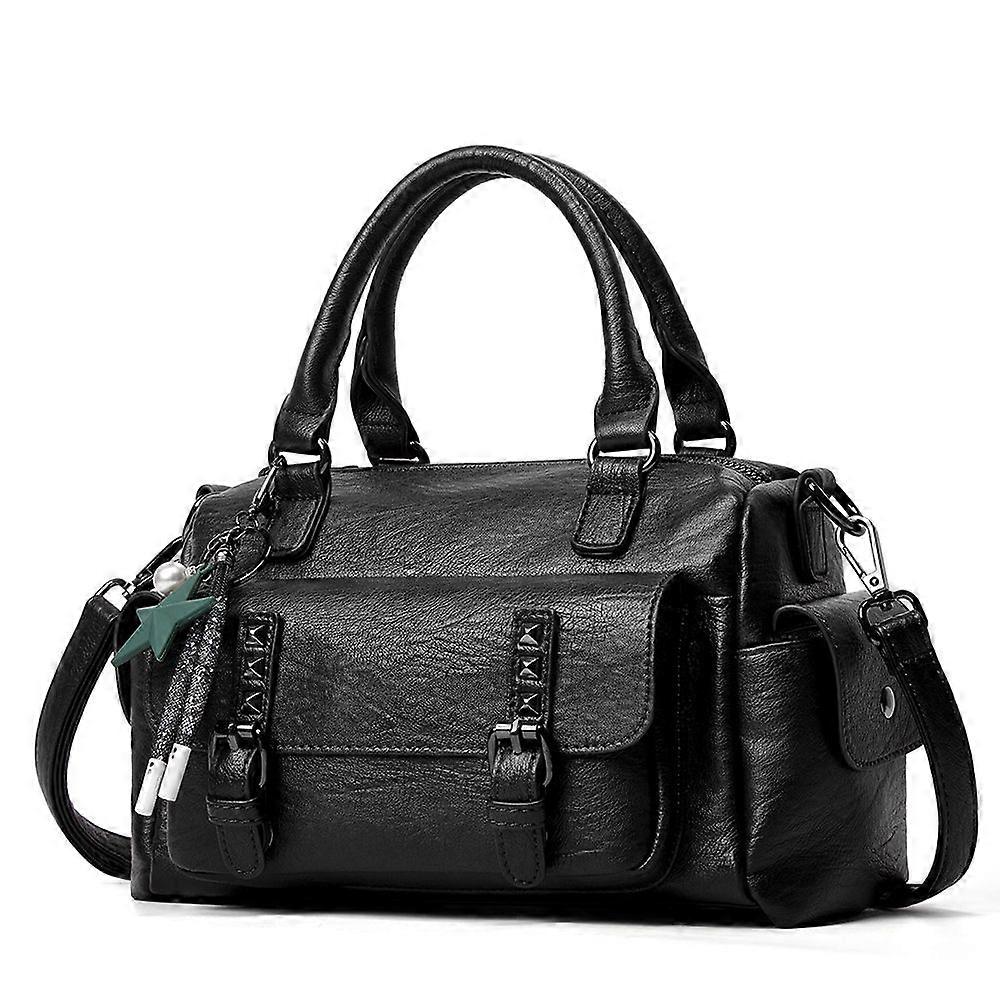 048 Pebbled Leather Multi-compartment Handbags