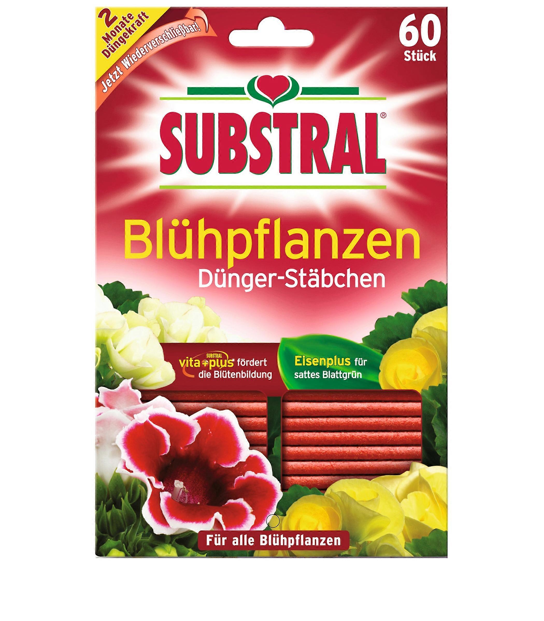 SUBSTRAL® Flowering Plants Fertiliser Sticks, 60 Pieces