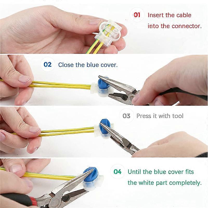 10Pcs 3 Way Wire Connectors 314 Wire Connectors for Garden Auto Lawn Mower Robotic Lawn Mower Conne