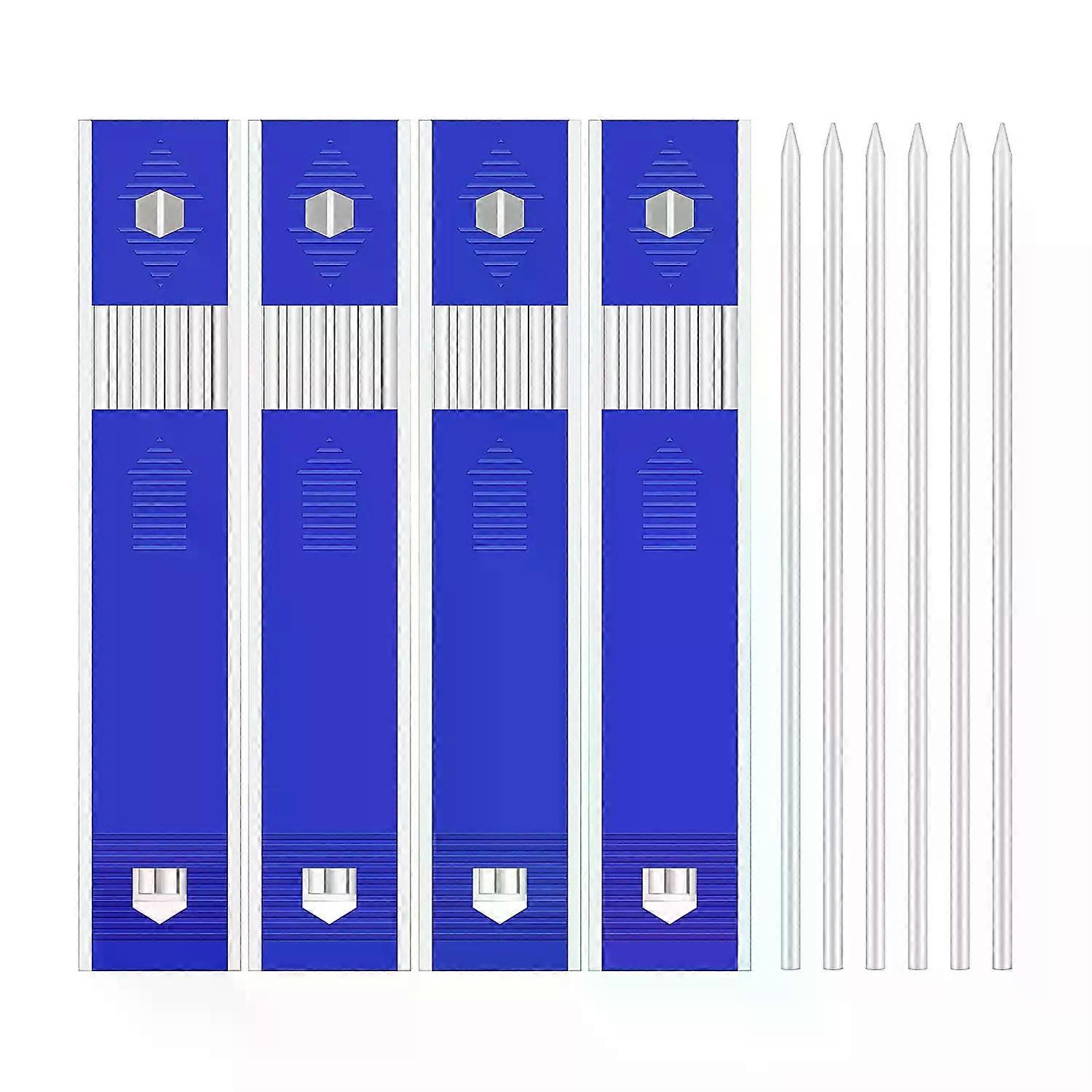 24 Pieces Carpenter Pencil Lead Refills 28 mm White  Solid Mechanical Pencils Refill Replacement