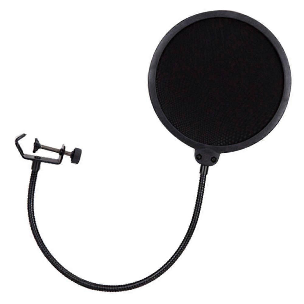 Microphone Filter Studio Mic Cover Mask Shield with Flexible Gooseneck and Clamp