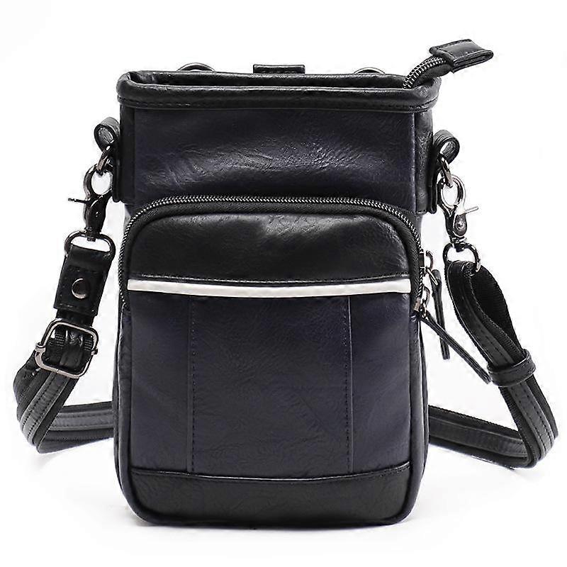 Borsa a tracolla in pelle da uomo alla moda, multitasche, grande capacità, borsa a tracolla con texture avanzata, semplice borsa da uomo