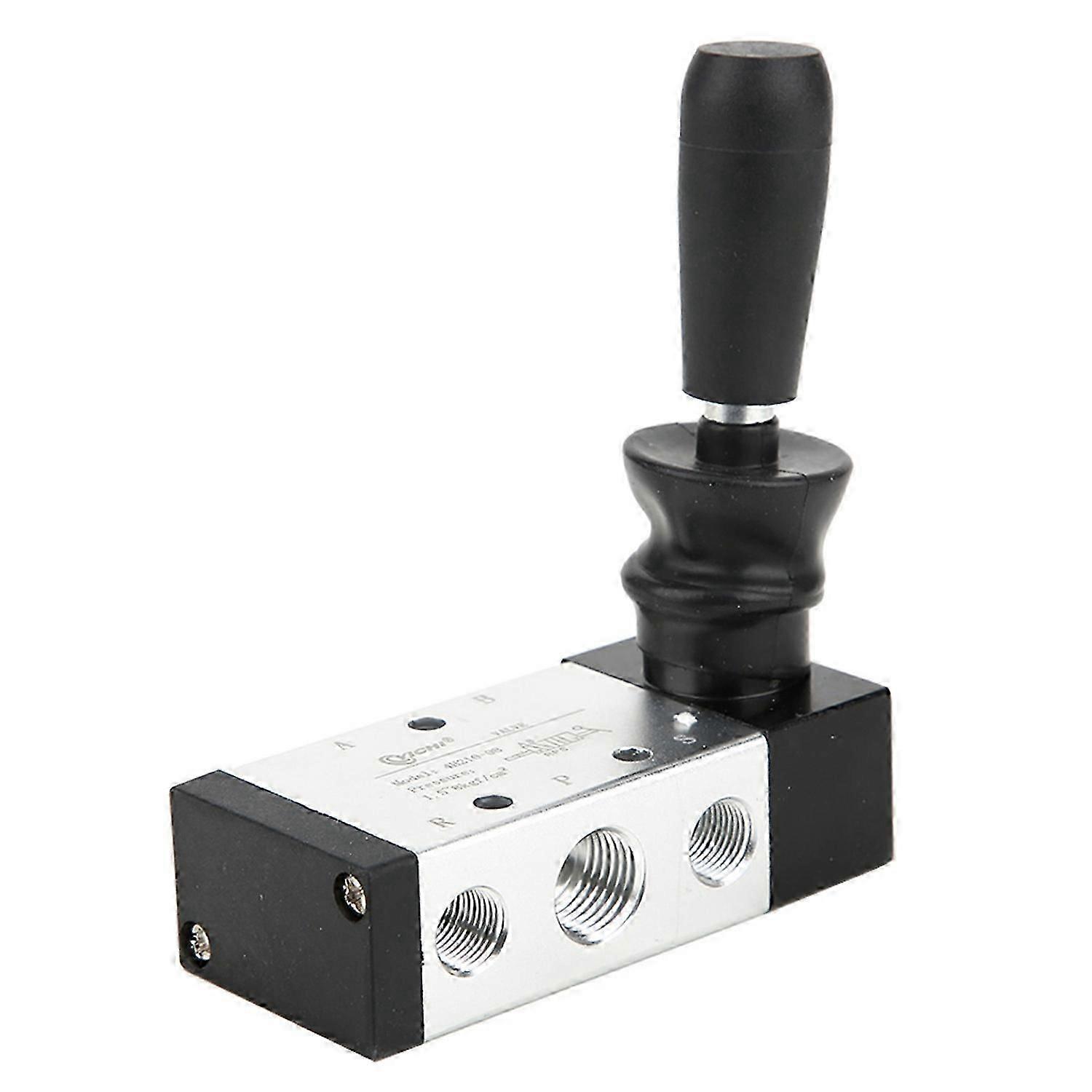 Pneumatic Manual Control Valve 5 Port 2 Position HandLever Valve 0~0.8Mpa (4H210-08)
