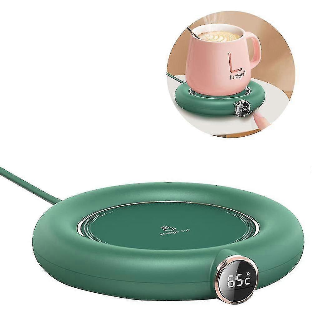 Coffee Mug Warmer Rechargeable 3 Gear Adjustment Heating Coaster Cup Mat With Indicator
