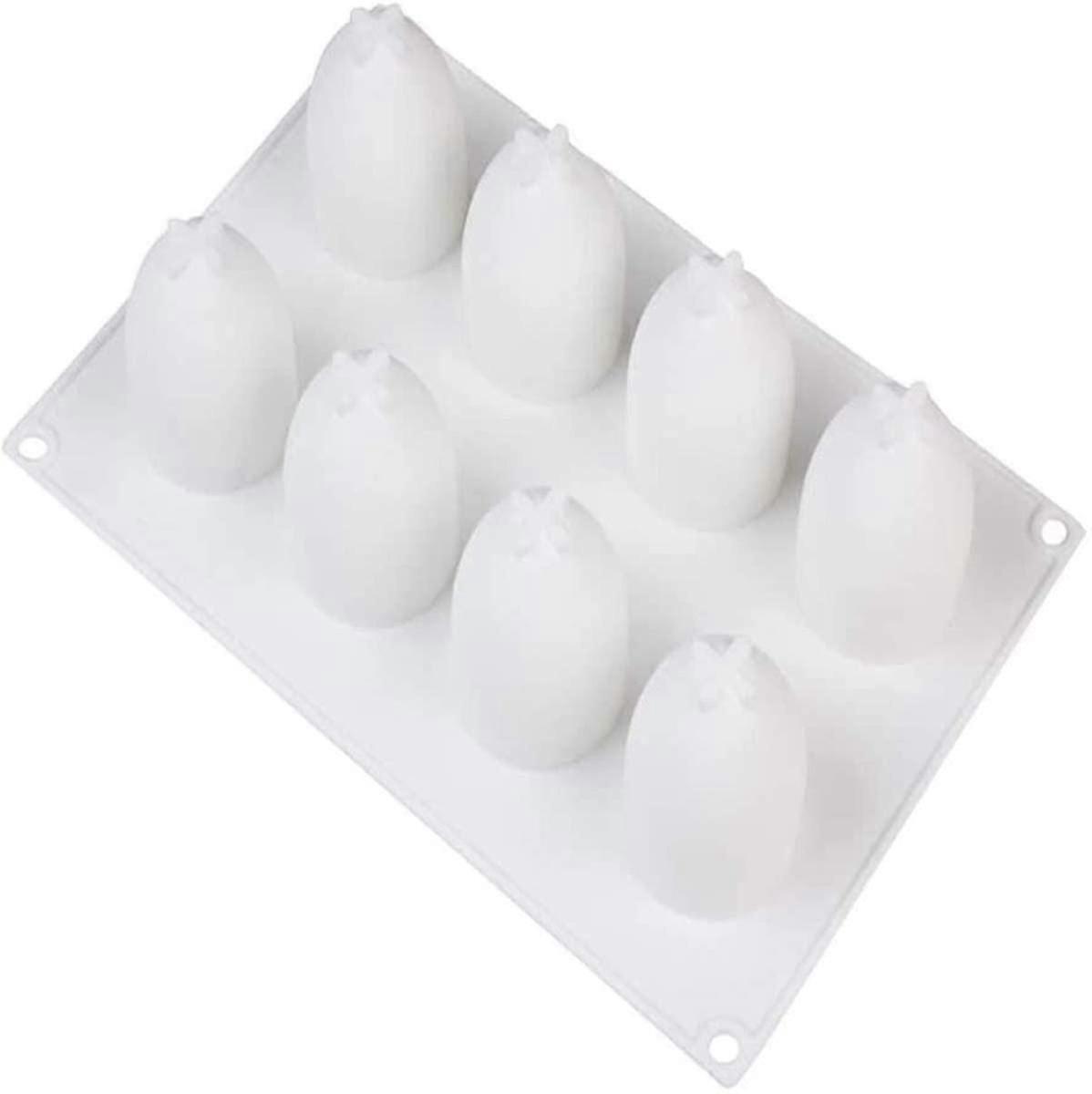 8 hull egg silikonform eggmousse form sjokoladeform bakeform - JA