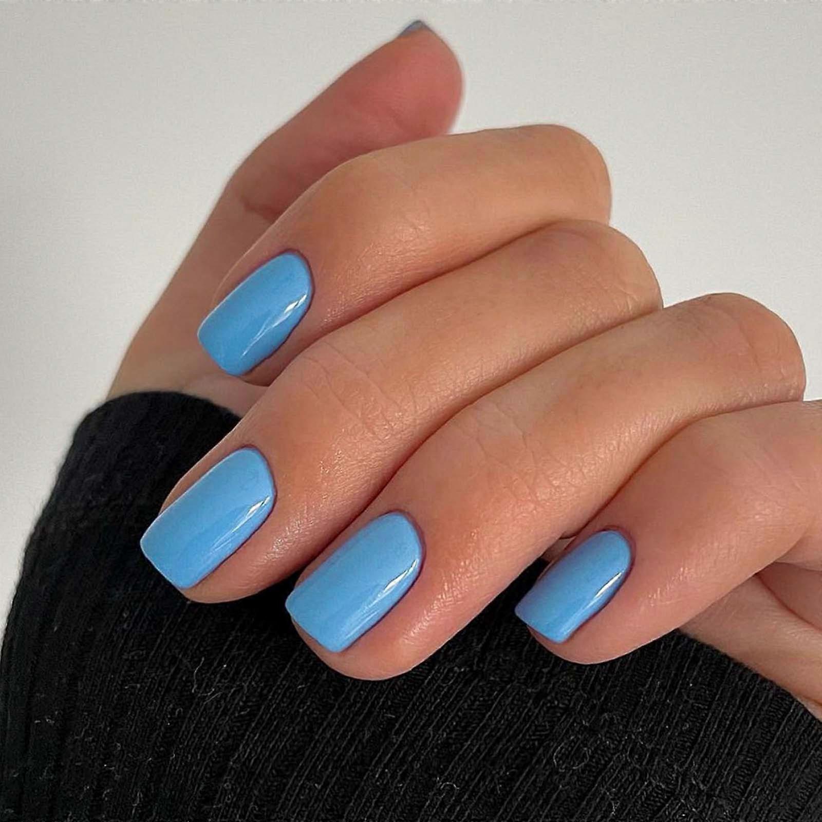 Press- Short Nails Press- Short False Nails With Nail Glue Reusable Glue- Nails 12 Sizes 2ml