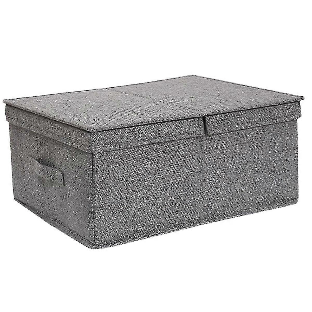 Large Storage Bin with Lids, Foldable Organizer for Clothes, Shoes, Blankets