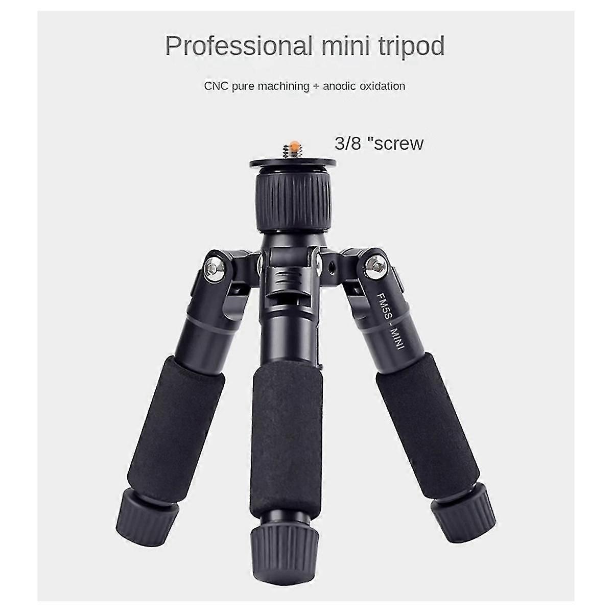 Mini Desktop Tripod Portable Slr Camera Tripod Mobile Phone Straight Broadcast Photo Stand-black &