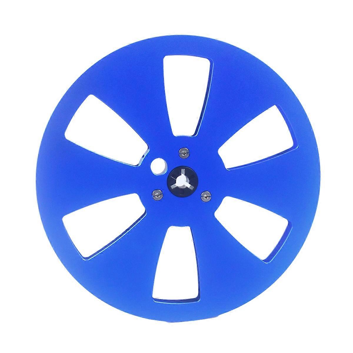 7 Inch 6 Hole 1/4 Empty Take Up Reel to Reel Small Hub Empty Tape Reels Opening Machine Tray Metal Tape Recorder Parts D