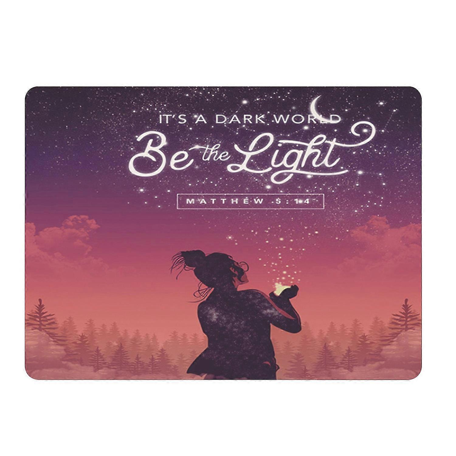 Mouse Pad Soft Anti-slip Smooth Surface Starry Sky Desktop Mousepad Wrist Rest Mat for Gaming