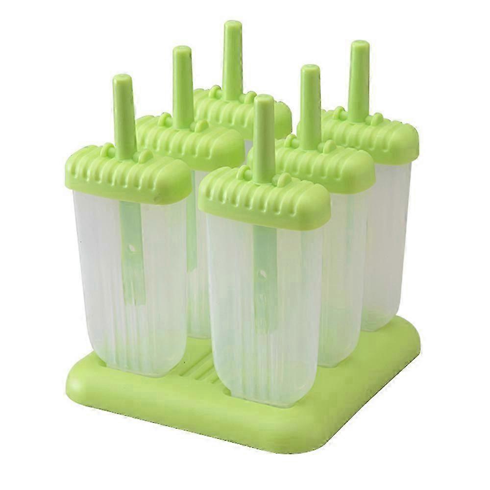 Reusable Popsicle Molds,Set of 6 Popcicles Mold Silicone, Popsicle Maker With Sticks and Drip-Guards