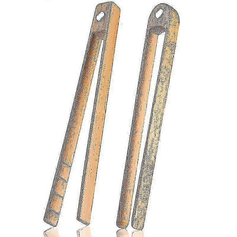 2 pièces Bamboo Toaster Tongs 8.7 pouces Kit Toast Tongs For Ing, Bam