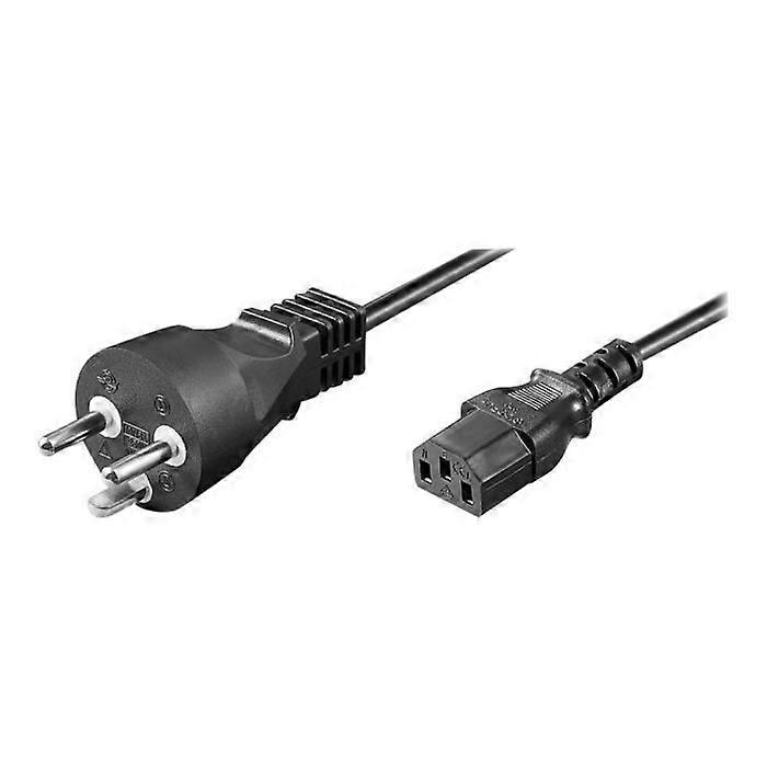 MicroConnect Stromversorgungskabel für IEC 60320 C13 10 m schwarz Dänemark