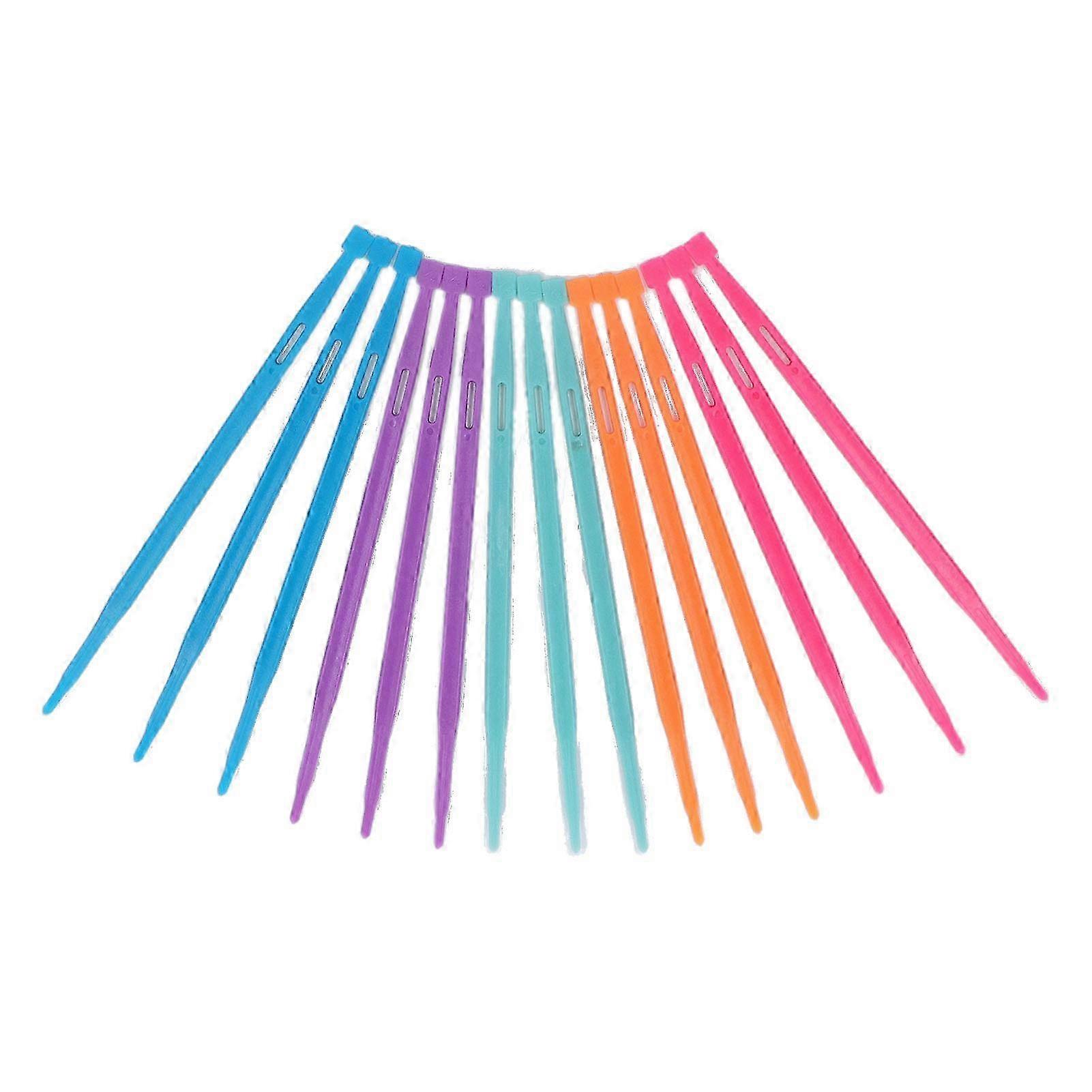 15Pcs Sewing Thangs Assorted Colors Sturdy Durable Plastic Multifunction Thang Sewing Tools for Craft Projects