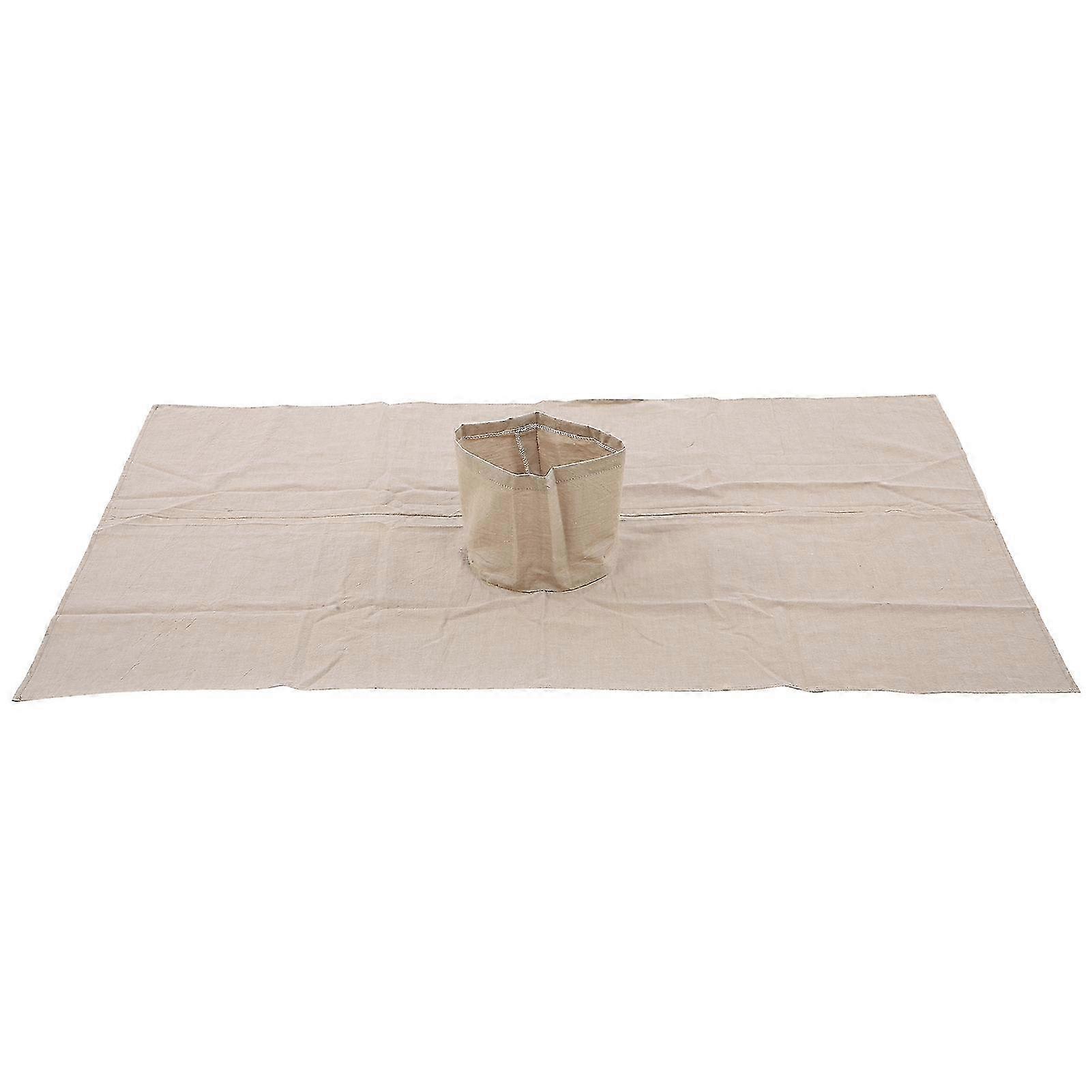 סלון יופי עיסוי סדין כותנה עיסוי כיסוי שולחן עם חור פנים (70 x 100 ס"מ)חאקי