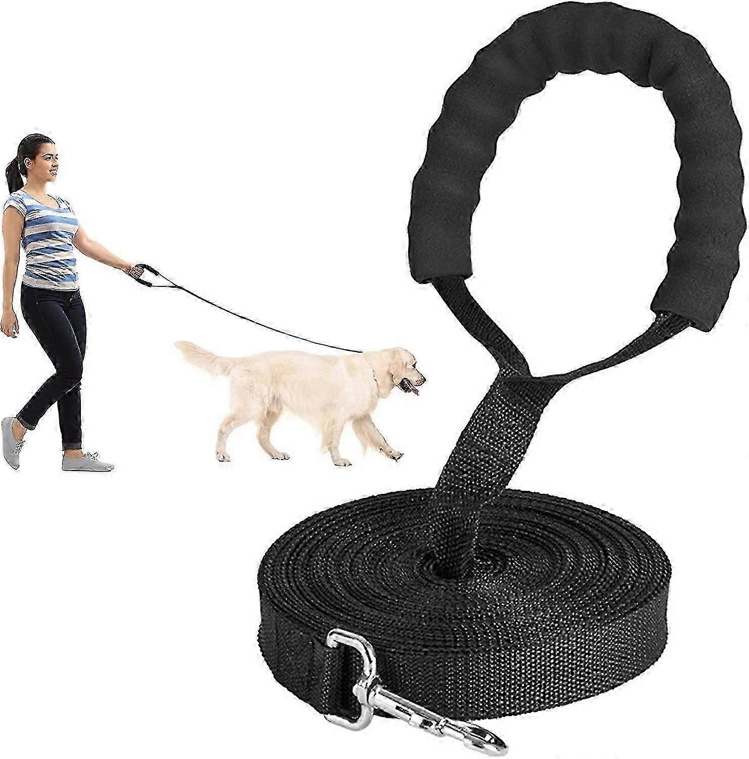 Dog Training Lead Leash, 10m/32ft Long Nylon Training Leads For Large Dogs Recall Obedience
