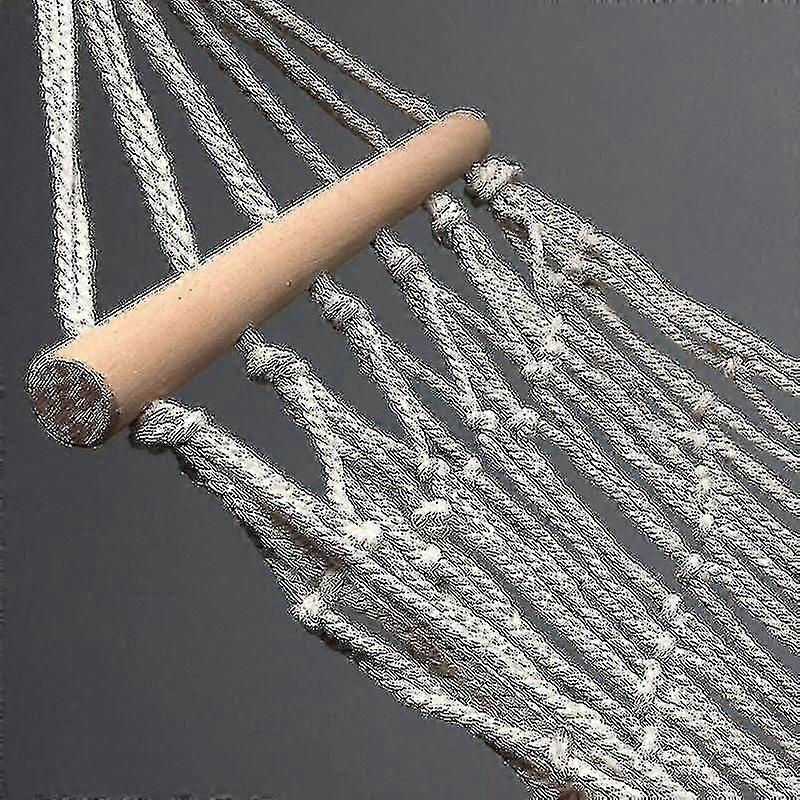 Cotton Rope Hammock, Hanging Net, Hammock For Indoor Or Outdoor, Single ...