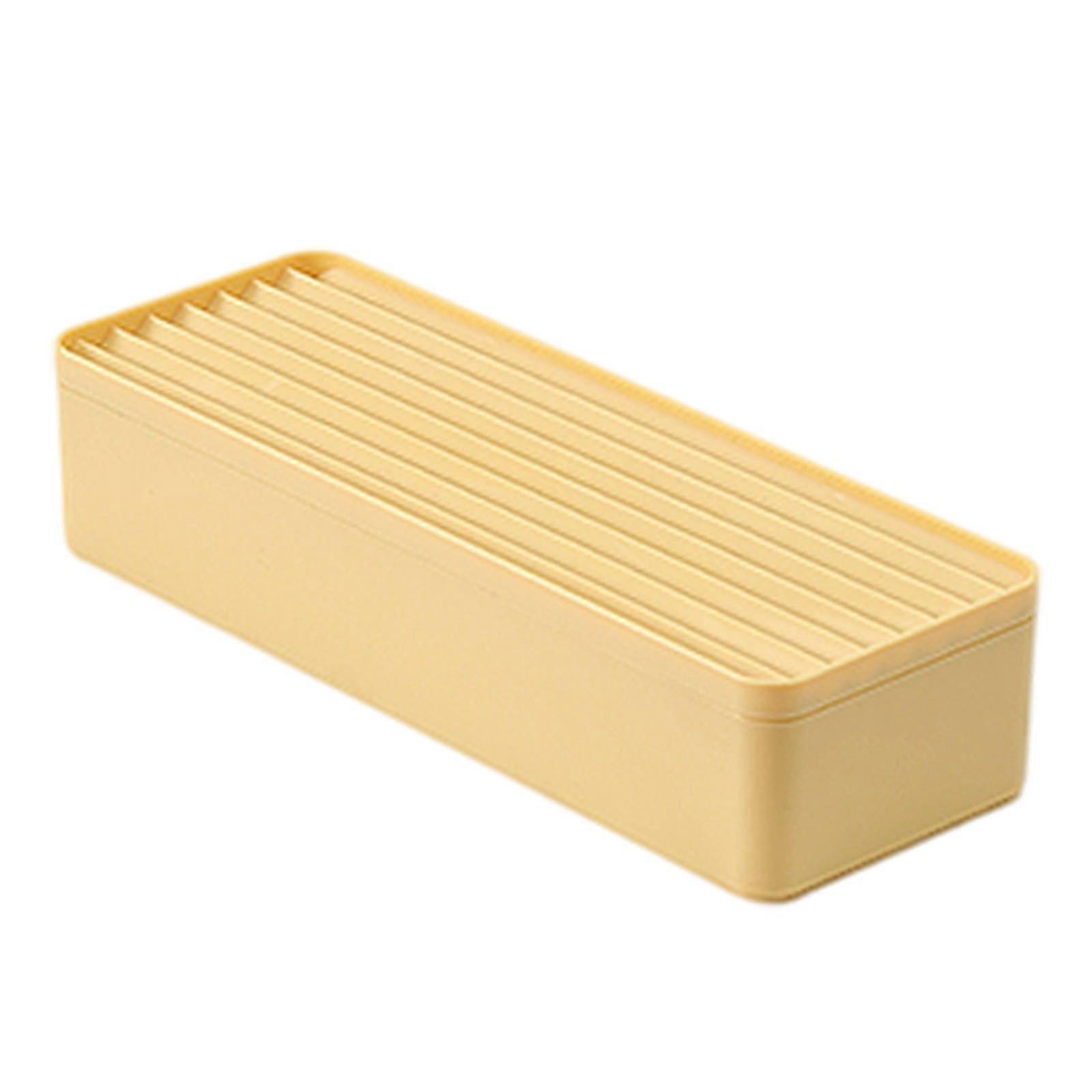 Boîtes de rangement de câbles Chargeur de stockage Fil d’alimentation Gestion des fils Jaune