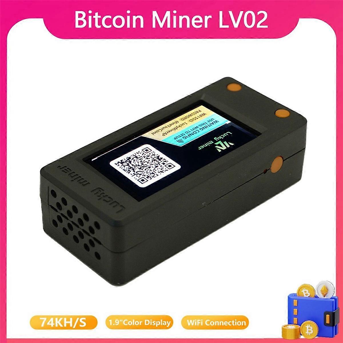 For Lucky Miner LV02 Bitcoin Miner 74KH/S SHA256 BTC SOLO Miner | Fruugo NO
