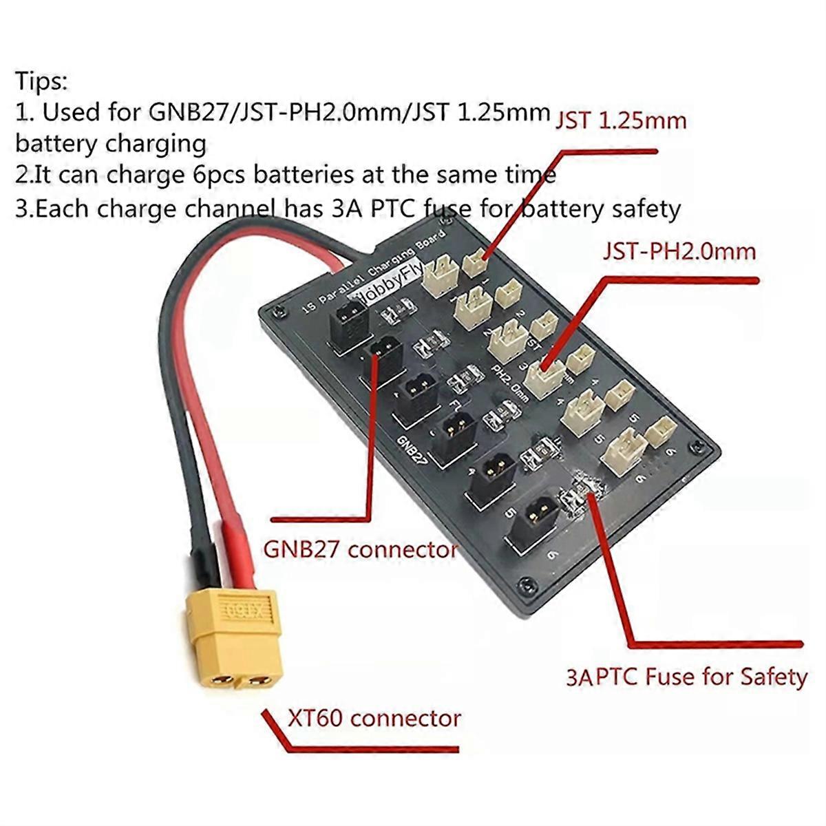 1S 6 Series Battery Parallel Recharging Board