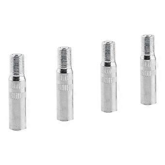 4x Metal Automotive Wheel Valve Caps Stem Extensions Extender Car Truck Van Caravan