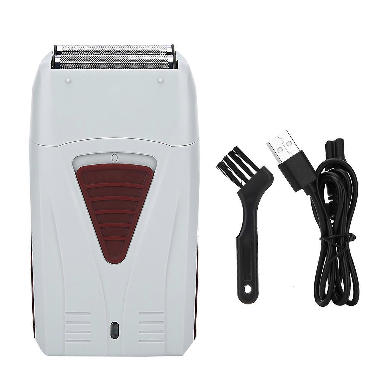 USB Rechargeable Reciprocating Electric Shaver Beard Trimmer for Razor Tool Grey