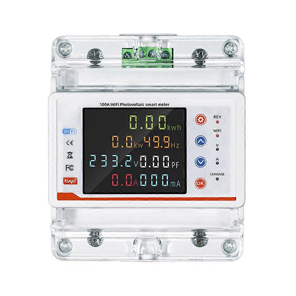 Tuya WiFi Intelligent Circuit Breaker Bidirectional Metering Power Meter Reclosure Switch with Multiple Protections Timing Schedule APP Control