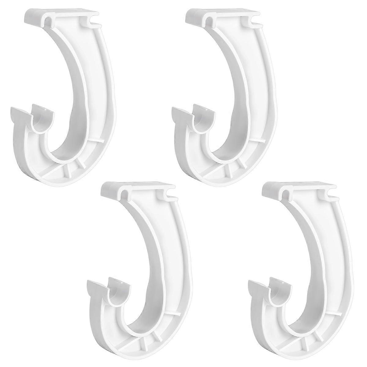 Support de tringle de placard suspendu, porte-tringle d’étagère de placard, supports de placard robustes en forme de J pour suspendre le rangement des armoires à vêtements et des rideaux