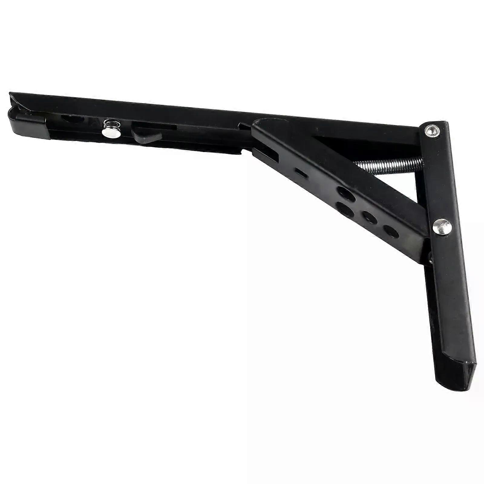 4/8/10/12 Inch Wall Mounted Triangle Folding Angle Bracket Work Bench Table Shelf Bracket Furniture Heavy Support Hardware