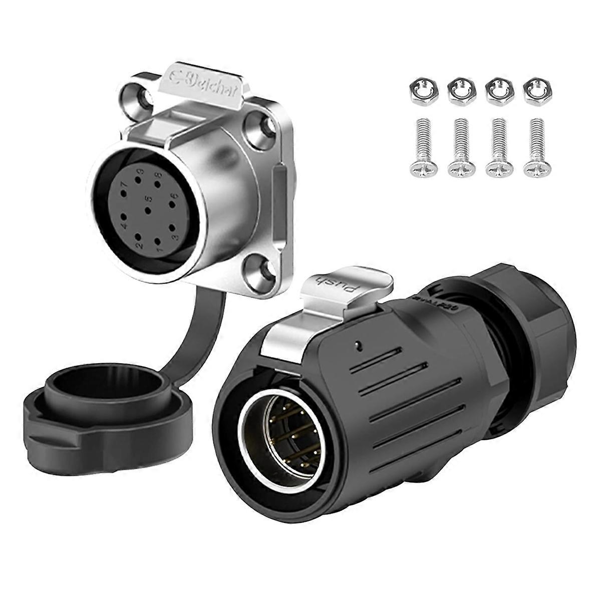 Industrial Connector IP68 Quick Plugging Circular Connector (9 Pin)