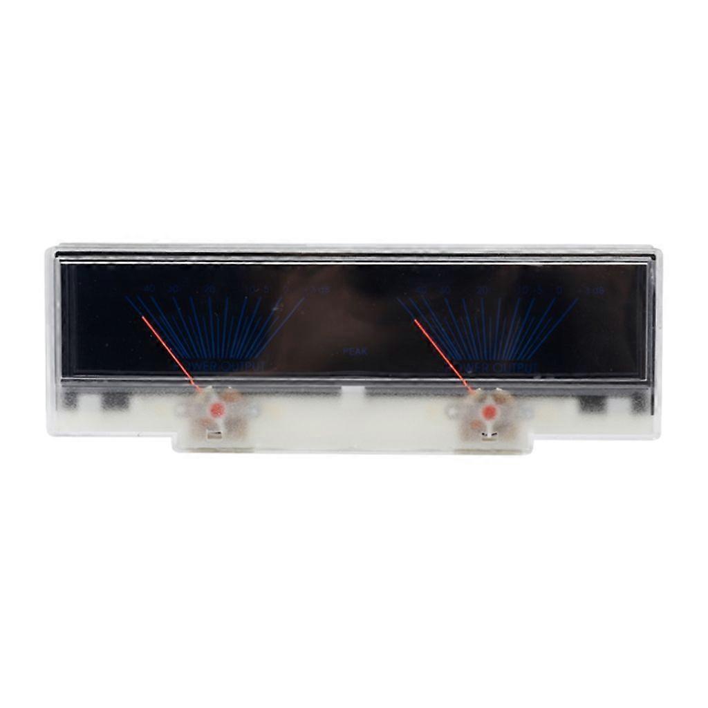 VU Meter Stereo Audio Amplifier Board DB Indicator de nivel de sunet Double-Pointer