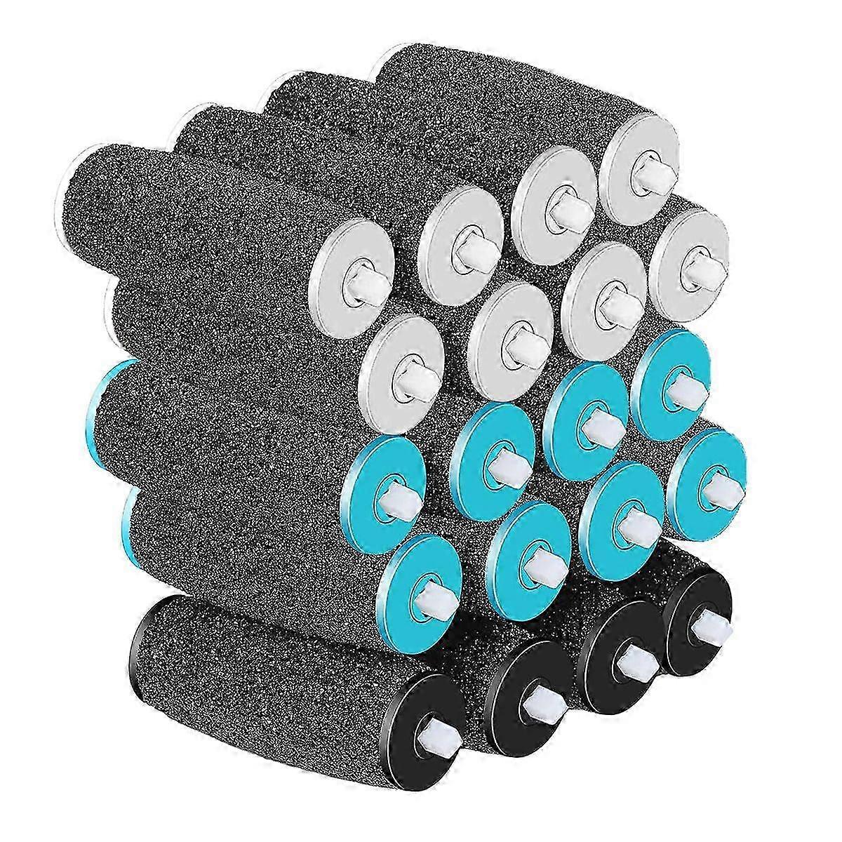 20 stycken Scholl Velvet Smooth Replacement Rollers Set