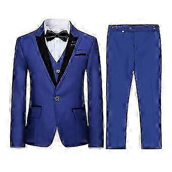 Sliktaa Jongens 3Pce Pak Open Stiksels Blazer Bruiloft Dinner Party Tuxedo