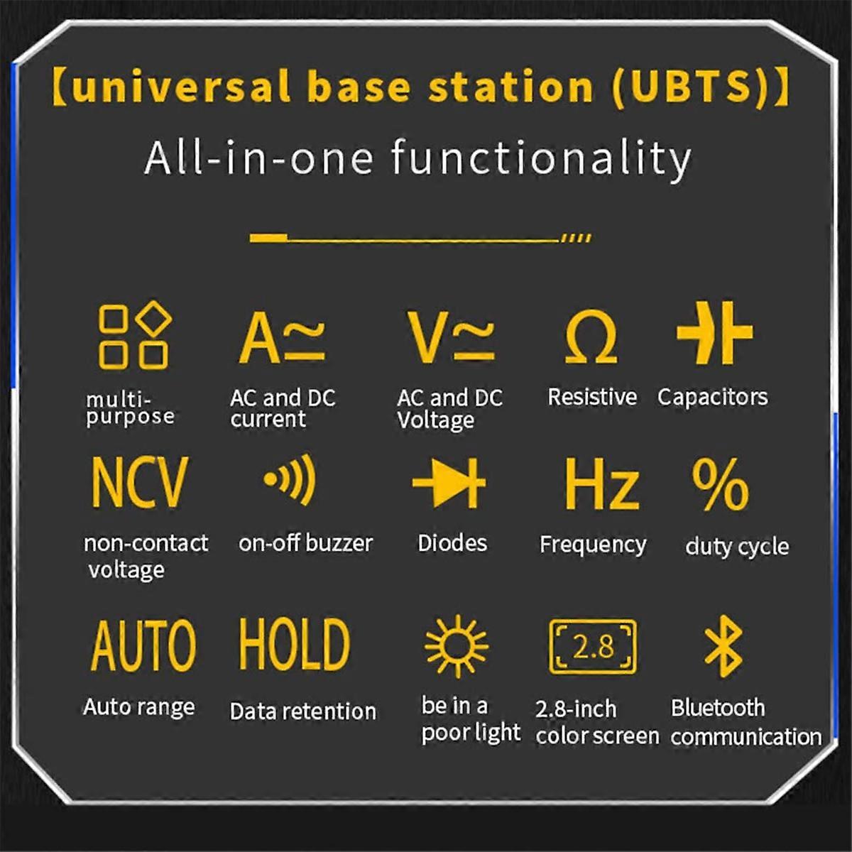 CMS101 1000A AC/DC Clamp Meter Digital Oscilloscope with Bluetooth Logging Multifunction Tester