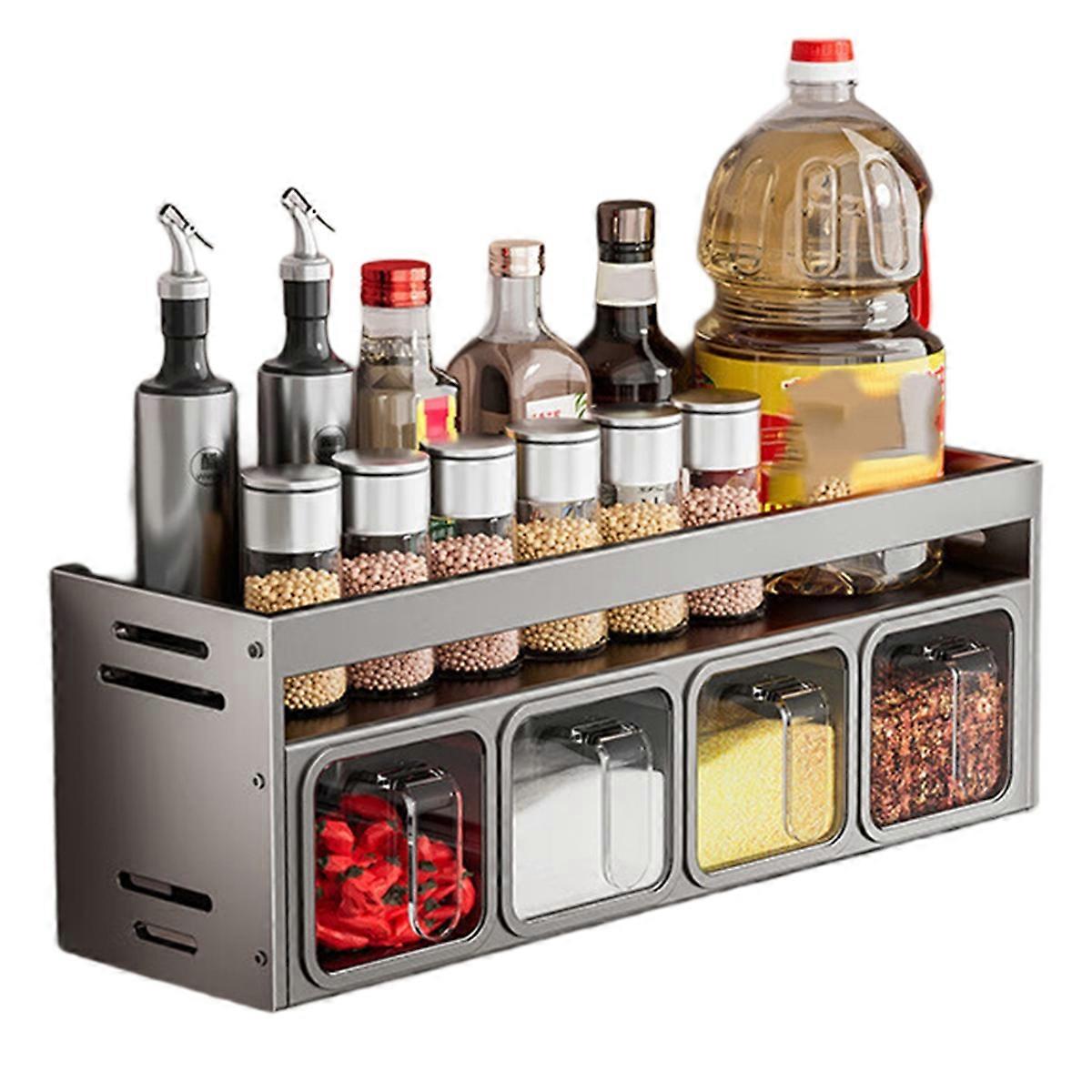 Spice Rack Organizer Wall Mounted Kitchen Spice Rack B
