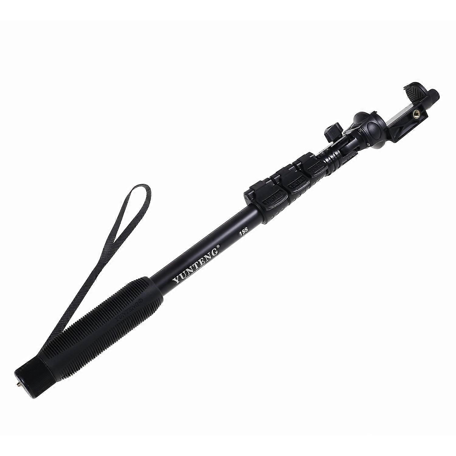 Selfie Stick Monopod with Phone Clamp+Tripod Adapter for Mobile Phones and GoPro Hero Cameras