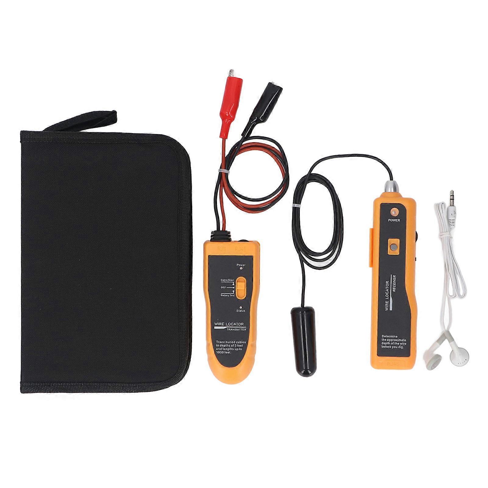 Wire Locator Tool Transmitter Set Adjustable Induction Amp Network Cable Tester High Accuracy Line Finder 77HP2