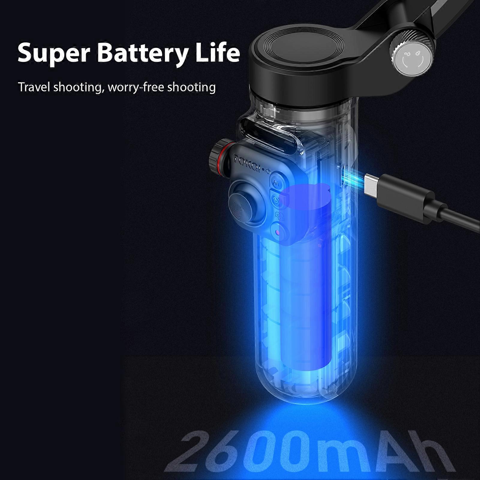 TOKQI M02 AI Kit Handheld 3-Axis Gimbal Stabilizer for Phone Vlog