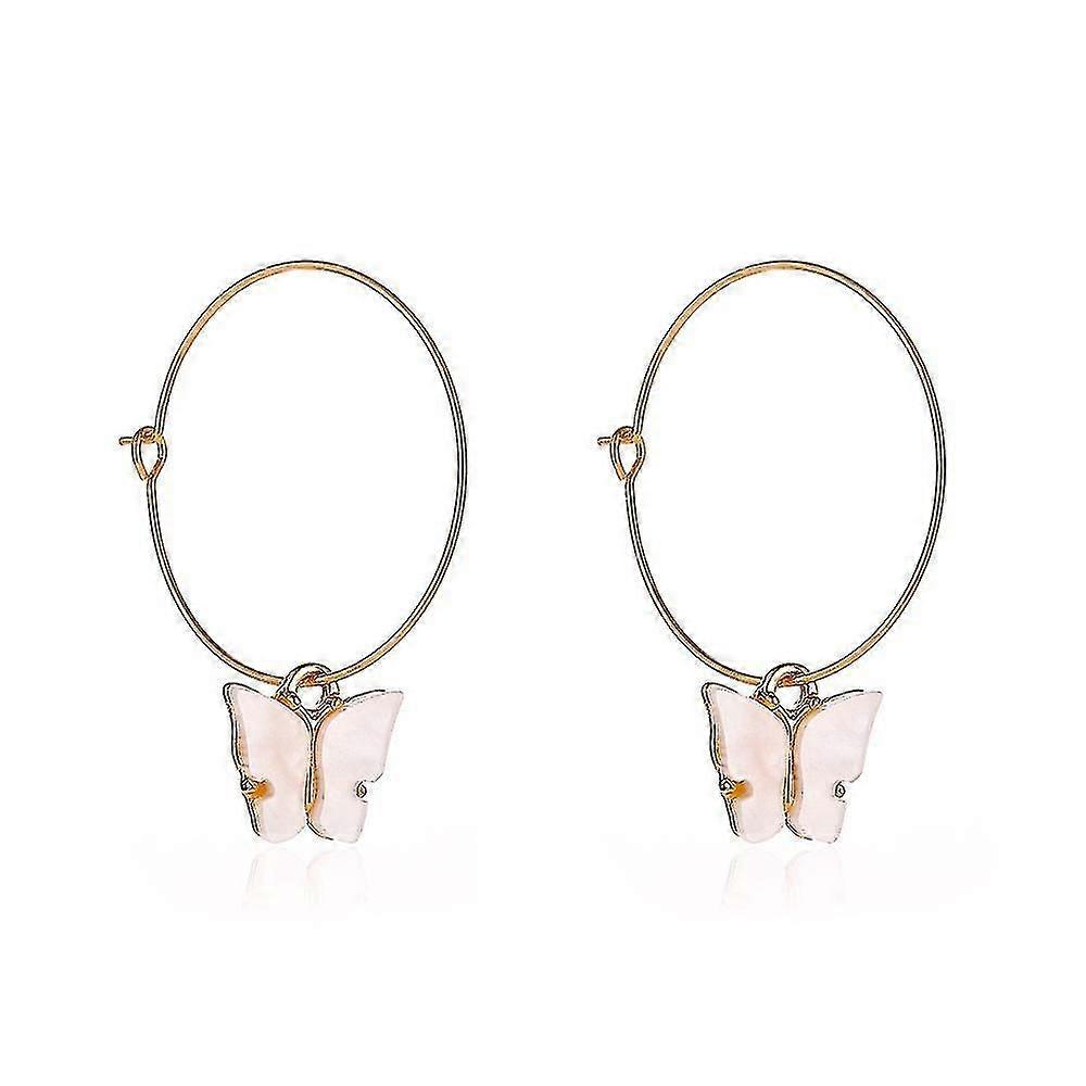 【期間限定オファー】イヤリング つや消し蝶 イヤリング 気質色 甘い