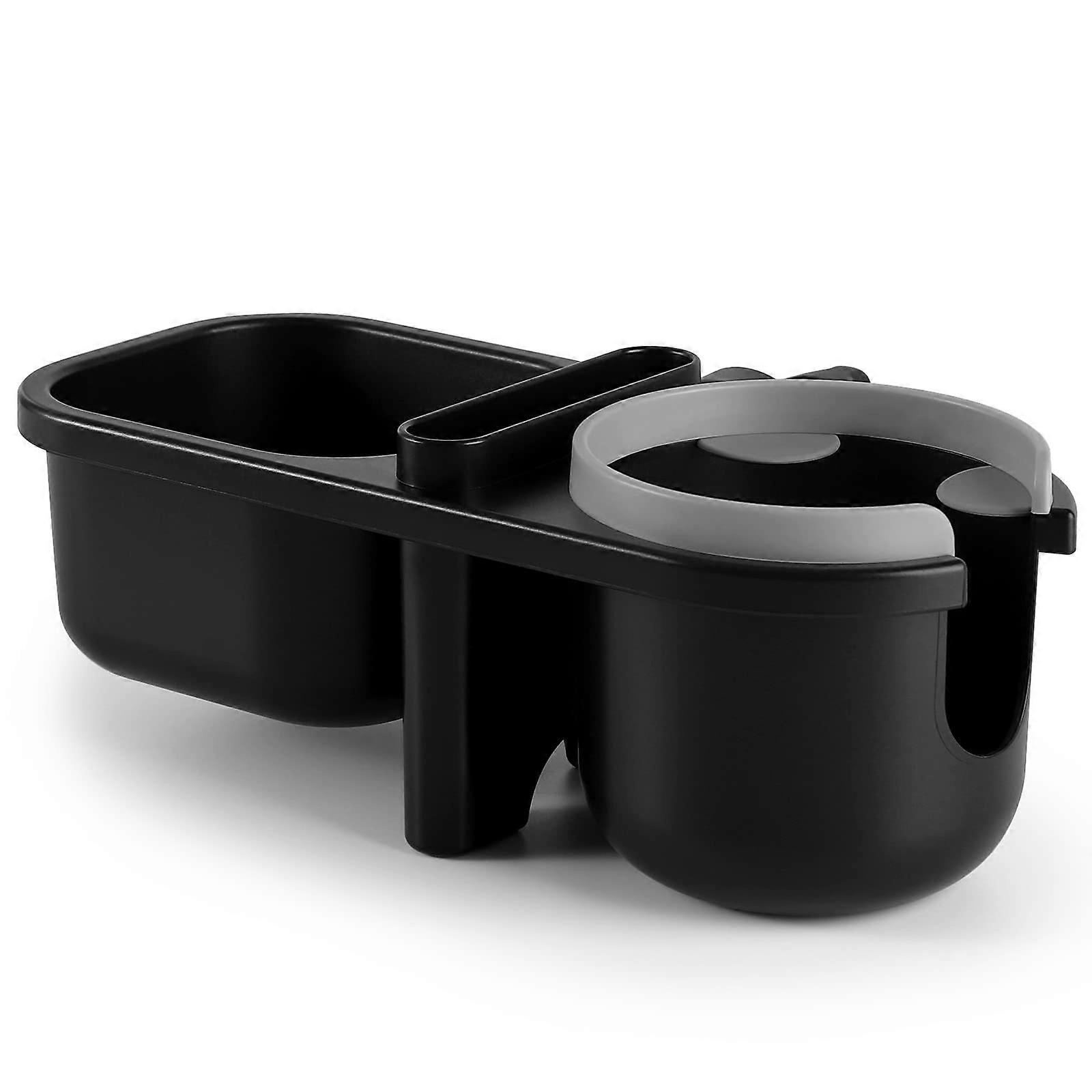 3 in 1 Stroller Tray Stroller Cup Holder Snack Tray Non-Slip Grip Clip Stroller Accessory Grey Fits Most Strollers