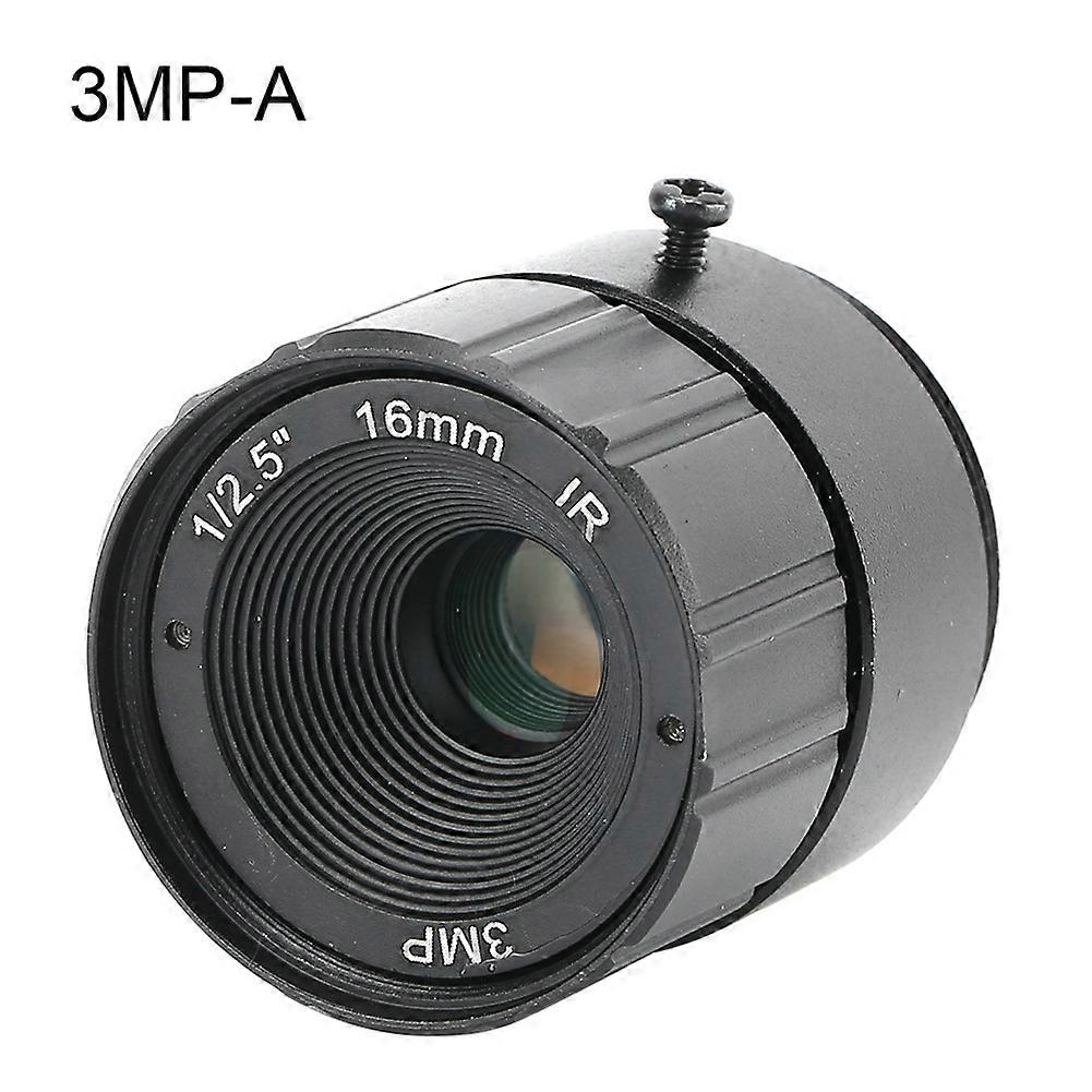 Objectif fixe CCTV 16 mm 3 MP monture CS haute définition pour caméra