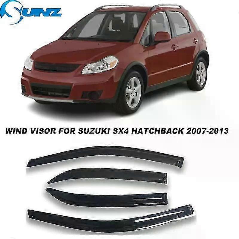 Compatible Window Visor For Suzuki Sx4 Hatchback 2007 2008 2009 2010 2011 2012 2013 Wind Shield Sun Rain Deflector Guard Side Wind Visor