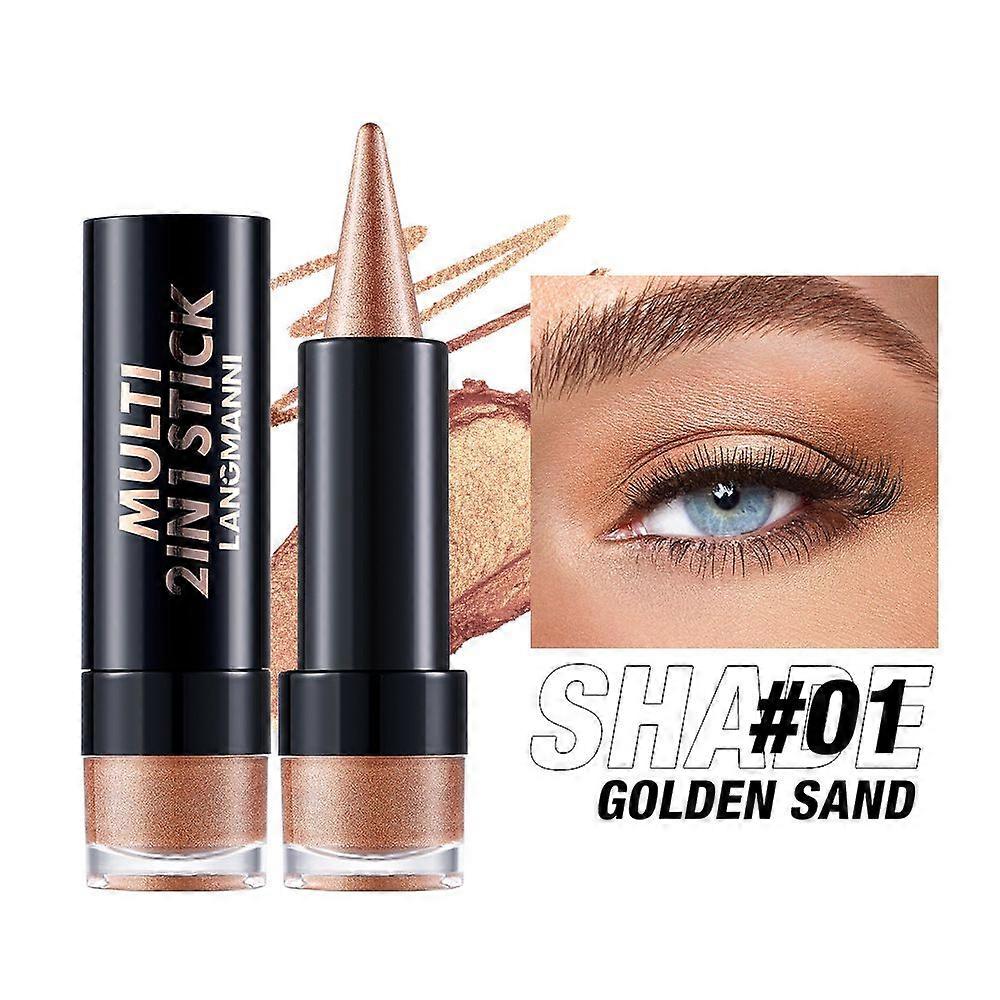 Pointed Eyeshadow Stick,Dual-End Design with Creamy Gel,Long-Lasting Multi-Use Colorful Eyeliner Pencils,Perfect for Girls Daily Eye Makeup