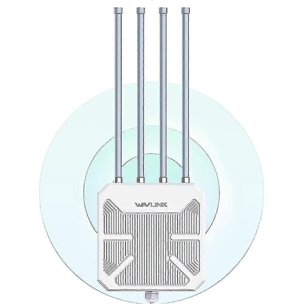 WiFi 6 AX1800 WiFi Routers IP67 Waterproof Dual Band Wireless Repeater with PoE Port,4 Antennas-US