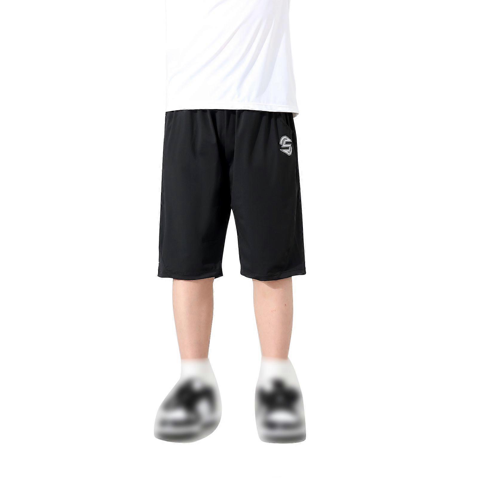 Children's Boys Reflective Letter Ice Silk Quick Drying Shorts