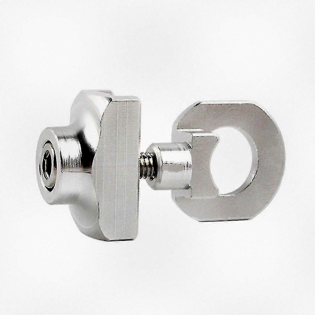 Silver Alloy Foldable Bike Chain Adjuster (Single Unit, Metallic Finish)
