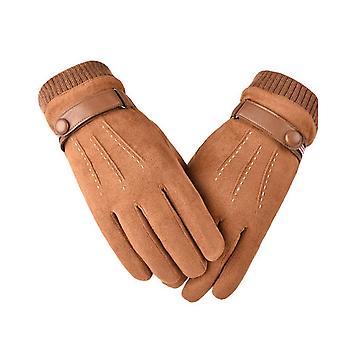 Herbst Winter Mnner Frauen Handschuhe Wildleder Warm Thermal Fleece Split  Finger Handschuhe Outdoor Sport Fahren Mnner Touchscreen Fustlinge |  Fruugo DE